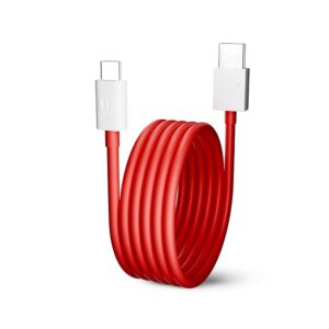 65W Fast Charging Adaptor and USB to Type C 100 cm Cable Compatible with Oneplus, Samsung, Realme, Xiaomi and Oppo Mobiles, Dash, Warp, Vooc, Supervooc All Protocols Supported | 65 w Charger, White