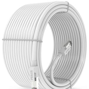 FEDUS Cat6 Ethernet Cable, 30 Meter High Speed 550MHZ / 10 Gigabit Speed UTP LAN Cable, Network Cable Internet Cable RJ45 Cable LAN Wire, Patch Computer Cord Gigabit Category 6 Wires for Modem, Router